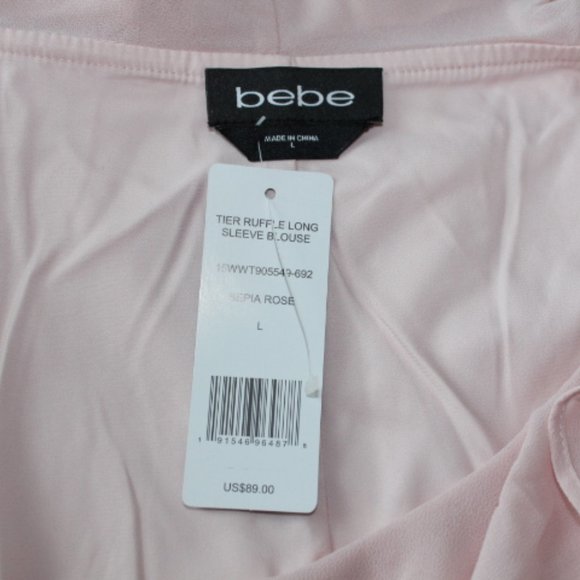 Bebe Ruffle Blouse - Size Large - Picture 3 of 6